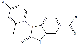 1-(2,4-dichlorophenyl)-2-oxo-2,3-dihydro-1H-1,3-benzodiazole-5-carboxylic acid Structure