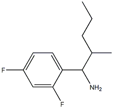 1-(2,4-difluorophenyl)-2-methylpentan-1-amine 구조식 이미지