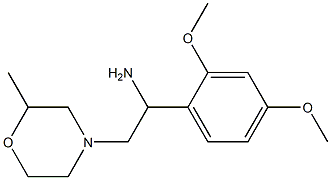 1-(2,4-dimethoxyphenyl)-2-(2-methylmorpholin-4-yl)ethanamine 구조식 이미지