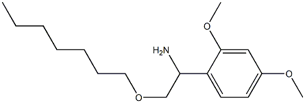 1-(2,4-dimethoxyphenyl)-2-(heptyloxy)ethan-1-amine 구조식 이미지