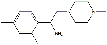 1-(2,4-dimethylphenyl)-2-(4-methylpiperazin-1-yl)ethanamine Structure