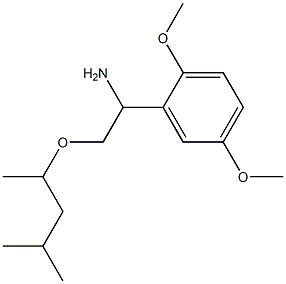 1-(2,5-dimethoxyphenyl)-2-[(4-methylpentan-2-yl)oxy]ethan-1-amine Structure