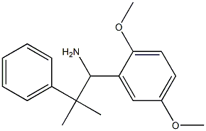 1-(2,5-dimethoxyphenyl)-2-methyl-2-phenylpropan-1-amine Structure