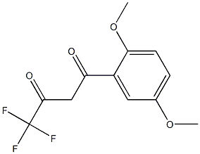 1-(2,5-dimethoxyphenyl)-4,4,4-trifluorobutane-1,3-dione Structure