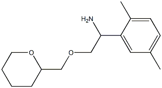 1-(2,5-dimethylphenyl)-2-(oxan-2-ylmethoxy)ethan-1-amine 구조식 이미지