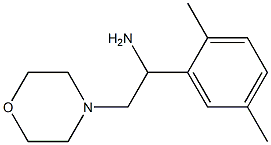 1-(2,5-dimethylphenyl)-2-morpholin-4-ylethanamine Structure