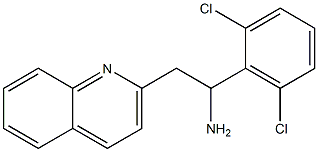 1-(2,6-dichlorophenyl)-2-(quinolin-2-yl)ethan-1-amine Structure