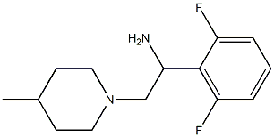 1-(2,6-difluorophenyl)-2-(4-methylpiperidin-1-yl)ethanamine Structure