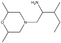 1-(2,6-dimethylmorpholin-4-yl)-3-methylpentan-2-amine Structure