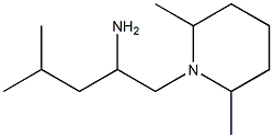 1-(2,6-dimethylpiperidin-1-yl)-4-methylpentan-2-amine 구조식 이미지