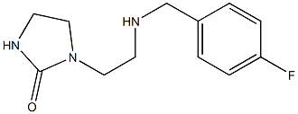 1-(2-{[(4-fluorophenyl)methyl]amino}ethyl)imidazolidin-2-one 구조식 이미지