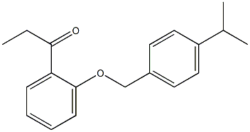 1-(2-{[4-(propan-2-yl)phenyl]methoxy}phenyl)propan-1-one 구조식 이미지