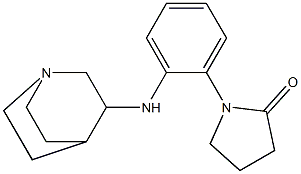 1-(2-{1-azabicyclo[2.2.2]octan-3-ylamino}phenyl)pyrrolidin-2-one 구조식 이미지