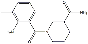 1-(2-amino-3-methylbenzoyl)piperidine-3-carboxamide 구조식 이미지