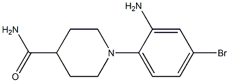 1-(2-amino-4-bromophenyl)piperidine-4-carboxamide 구조식 이미지