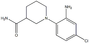 1-(2-amino-4-chlorophenyl)piperidine-3-carboxamide Structure