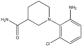 1-(2-amino-6-chlorophenyl)piperidine-3-carboxamide Structure
