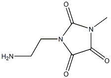 1-(2-aminoethyl)-3-methylimidazolidine-2,4,5-trione 구조식 이미지