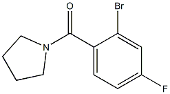 1-(2-bromo-4-fluorobenzoyl)pyrrolidine Structure