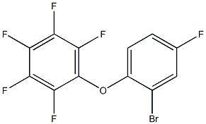 1-(2-bromo-4-fluorophenoxy)-2,3,4,5,6-pentafluorobenzene Structure