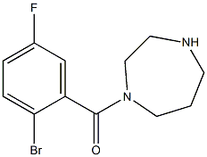 1-(2-bromo-5-fluorobenzoyl)-1,4-diazepane Structure