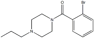 1-(2-bromobenzoyl)-4-propylpiperazine Structure