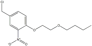 1-(2-butoxyethoxy)-4-(chloromethyl)-2-nitrobenzene 구조식 이미지