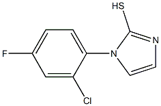 1-(2-chloro-4-fluorophenyl)-1H-imidazole-2-thiol 구조식 이미지