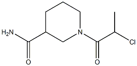 1-(2-chloropropanoyl)piperidine-3-carboxamide Structure