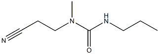 1-(2-cyanoethyl)-1-methyl-3-propylurea Structure