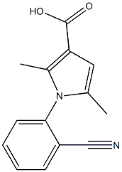 1-(2-cyanophenyl)-2,5-dimethyl-1H-pyrrole-3-carboxylic acid Structure