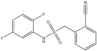 1-(2-cyanophenyl)-N-(2,5-difluorophenyl)methanesulfonamide Structure