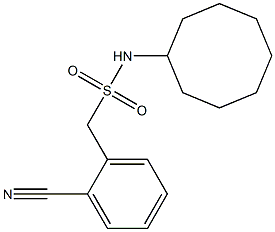 1-(2-cyanophenyl)-N-cyclooctylmethanesulfonamide 구조식 이미지