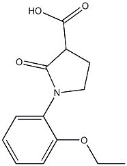 1-(2-ethoxyphenyl)-2-oxopyrrolidine-3-carboxylic acid Structure