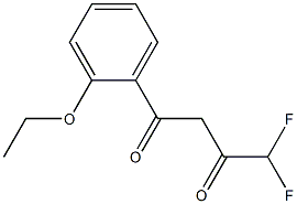 1-(2-ethoxyphenyl)-4,4-difluorobutane-1,3-dione 구조식 이미지
