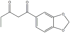 1-(2H-1,3-benzodioxol-5-yl)pentane-1,3-dione 구조식 이미지
