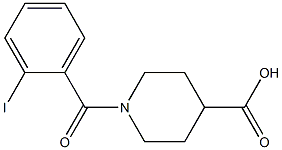 1-(2-iodobenzoyl)piperidine-4-carboxylic acid Structure