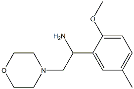 1-(2-methoxy-5-methylphenyl)-2-morpholin-4-ylethanamine 구조식 이미지