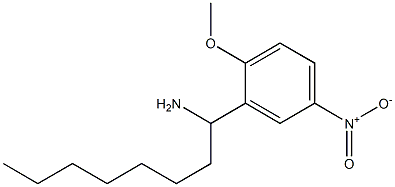 1-(2-methoxy-5-nitrophenyl)octan-1-amine 구조식 이미지