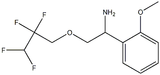 1-(2-methoxyphenyl)-2-(2,2,3,3-tetrafluoropropoxy)ethan-1-amine 구조식 이미지