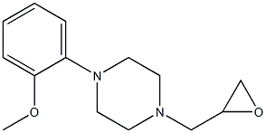 1-(2-methoxyphenyl)-4-(oxiran-2-ylmethyl)piperazine 구조식 이미지