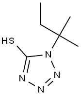 1-(2-methylbutan-2-yl)-1H-1,2,3,4-tetrazole-5-thiol 구조식 이미지