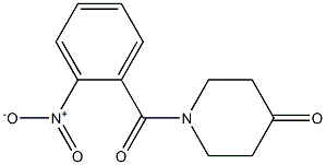 1-(2-nitrobenzoyl)piperidin-4-one Structure