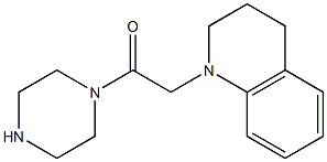 1-(2-oxo-2-piperazin-1-ylethyl)-1,2,3,4-tetrahydroquinoline 구조식 이미지