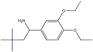 1-(3,4-diethoxyphenyl)-3,3-dimethylbutan-1-amine Structure