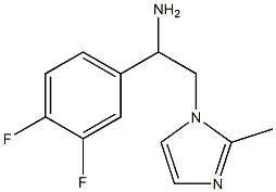 1-(3,4-difluorophenyl)-2-(2-methyl-1H-imidazol-1-yl)ethanamine 구조식 이미지