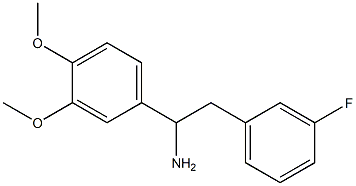 1-(3,4-dimethoxyphenyl)-2-(3-fluorophenyl)ethanamine 구조식 이미지