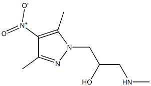 1-(3,5-dimethyl-4-nitro-1H-pyrazol-1-yl)-3-(methylamino)propan-2-ol Structure
