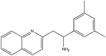 1-(3,5-dimethylphenyl)-2-(quinolin-2-yl)ethan-1-amine 구조식 이미지