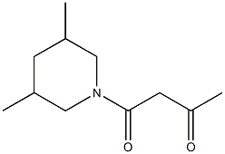 1-(3,5-dimethylpiperidin-1-yl)butane-1,3-dione 구조식 이미지